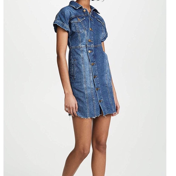 Free People Dresses & Skirts - Free People Denim City Mini Dress Size XS - NWT
